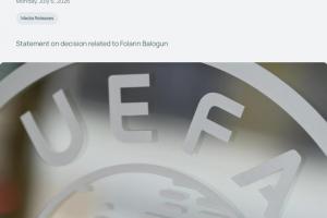 欧足联声明：巴洛贡禁赛缓期的决定越过了红线，VS此决定难以置信直播_高清无插件观看入口